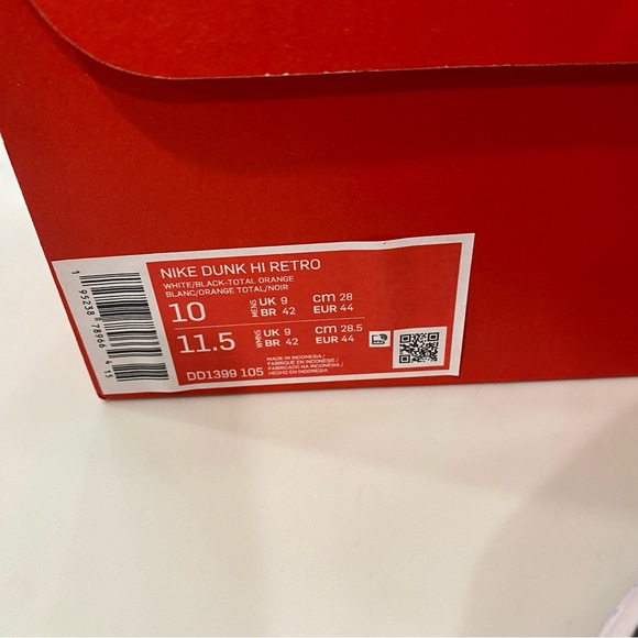 Nike Dunk Hi retro Pandas sz 10 DS - Picture 15 of 16